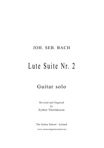 Lute Suite Nr. 2 - The Guitar School