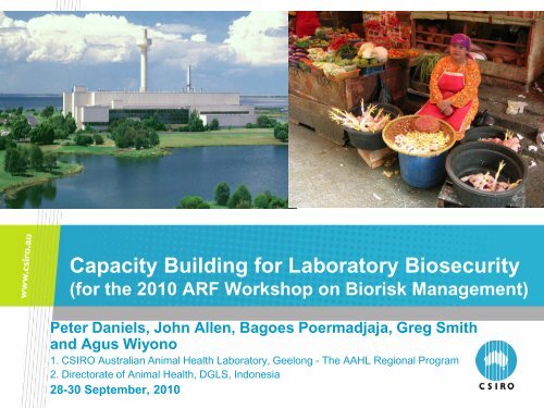 1 Capacity Building for Lab Biosecurity[Dr_ Peter Daniels].pdf ...