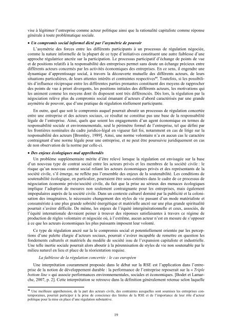 La RSE : nouvelle rÃ©gulation du capitalisme ou interprÃ©tation ...