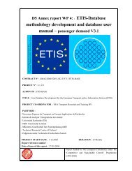 D5 Annex report WP 4 - ETIS plus