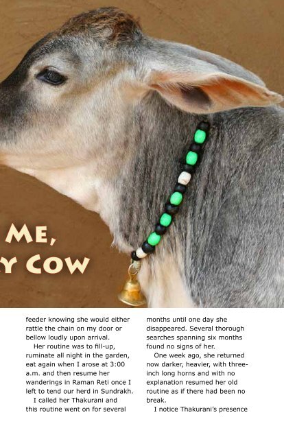 CFC April 2011 Newsletter - Care for Cows