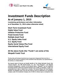 Investment Funds Description - General Board of Pension and ...