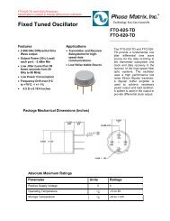 Fixed Tuned Oscillator