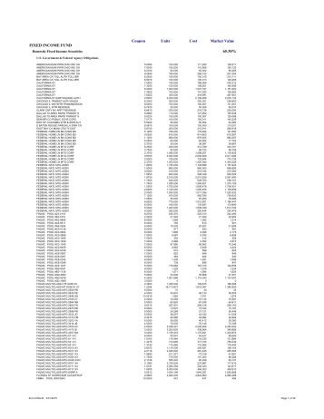 Fixed Income Fund