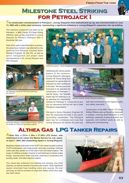 May - Jurong Shipyard Pte Ltd