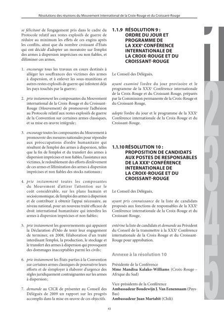 XXXe CONFÃRENCE INTERNATIONALE DE LA CROIX-ROUGE ET ...