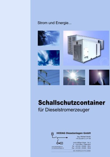 Schallschutzcontainer - HODAG Dieselanlagen GmbH