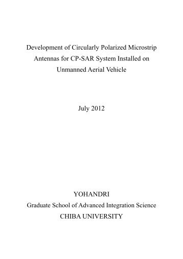 Development of Circularly Polarized Microstrip ... - CEReS - åèå¤§å­¦