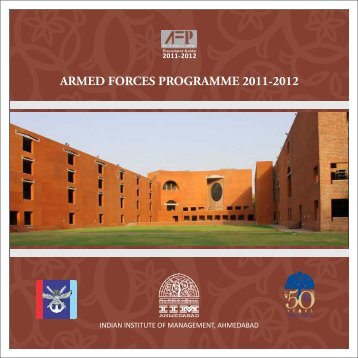 ARMED FORCES PROGRAMME 2011-2012 - Indian Institute of ...