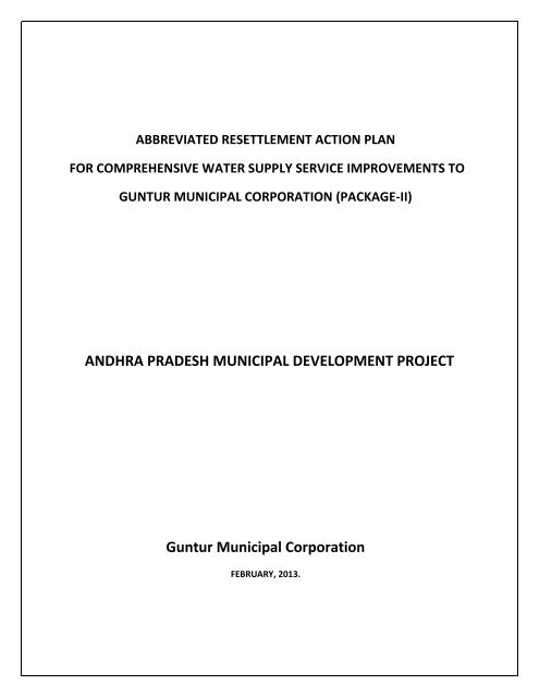 Download - Andhra Pradesh Municipal Development Project Website