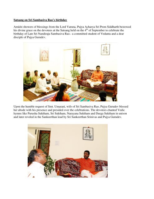 Book Release - Vision of Veda - Arsha Vidya Vahini