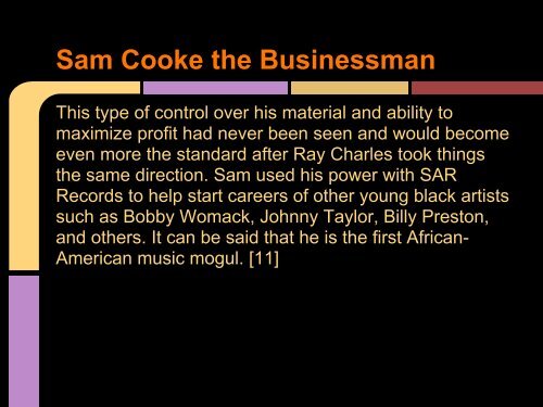 Sam Cooke - Scott D. Lipscomb