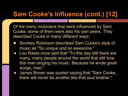 Sam Cooke - Scott D. Lipscomb