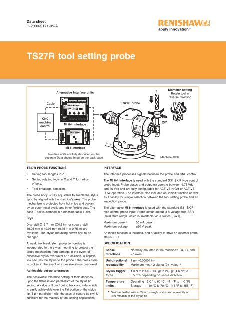 Used & Tested RENISHAW MI8-4 V.2 Tool Setter Probe Interface 