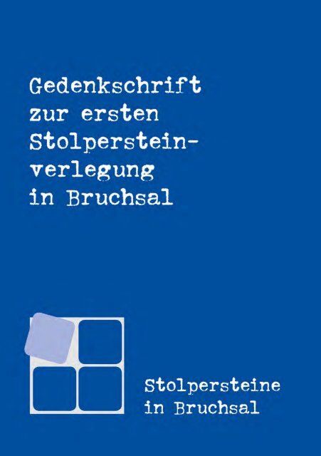 Stolpersteine in Bruchsal