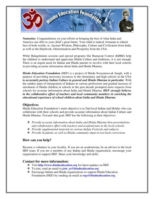 Objectives How Can You Help Contact For More Balagokulam