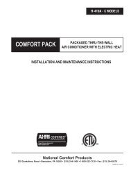 CPE-B R-410A (Archive) - National Comfort Products