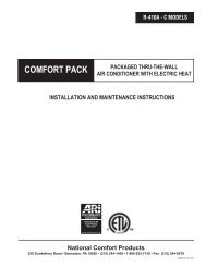 COMFORT PACK - National Comfort Products