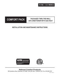 CPG-C Series R-410A (Current) - National Comfort Products