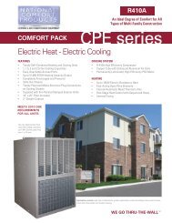 CPE series - National Comfort Products
