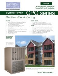 CPG series - National Comfort Products