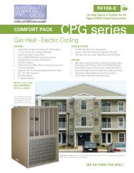 CPG-E Series - National Comfort Products