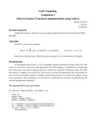 Grid Computing Assignment 1 Discrete Fourier Transform ...