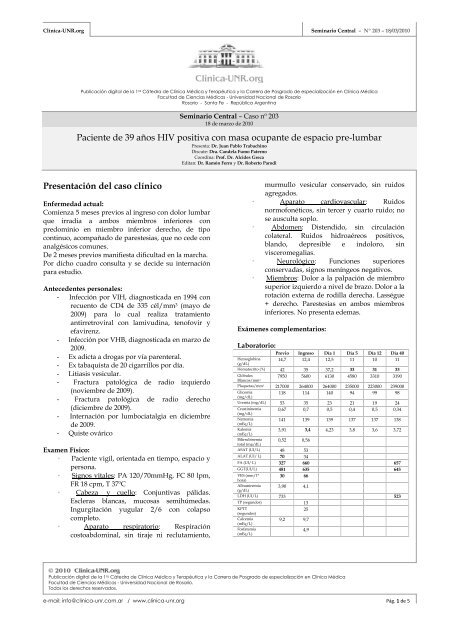 Seminario Central - Clinica-UNR.org - CÃ¡tedra de ClÃ­nica MÃ©dica