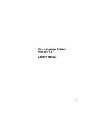 AT&T C++ Language System Library Manual, Release ... - Unixwiz.net