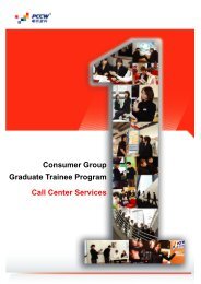 Consumer Group Graduate Trainee Program Call Center Services