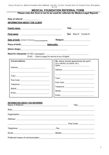 Form C Conditional Employee Or Food Employee Medical Referral