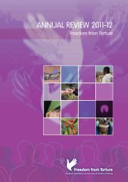 ANNUAL REVIEW 2011-12 - Freedom from Torture