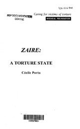 ZAIRE: - Freedom from Torture