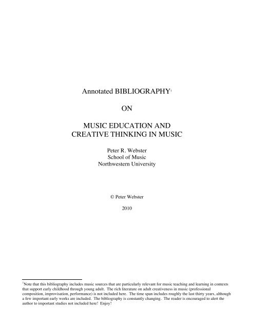 Annotated Bibliography On Creative Thinking In Music K - scp 049 song loud roblox id