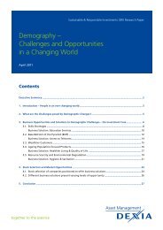 Demography â Challenges and Opportunities in a Changing World
