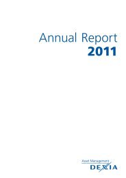 Annual Report 2011 - Dexia Asset Management