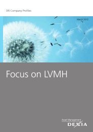 Focus on LVMH - Dexia Asset Management