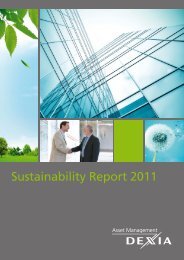 Sustainability Report 2011 - Dexia AM