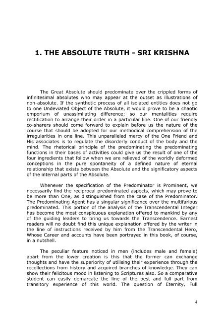 Sri Krishna, The Supreme Godhead - Srila Bhakti Vaibhava Puri ...