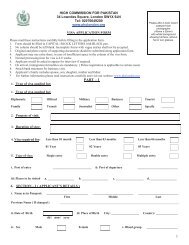 Untitled - Pakistan visa application form, requirements and instructions