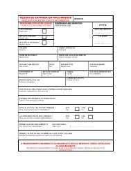 Mozanbique Visa Application Form - Travisa