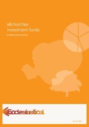 allchurches investment funds - Ecclesiastical Insurance
