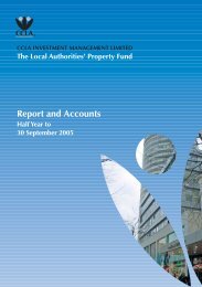 The Local Authorities' Property Fund Report and Accounts - CCLA