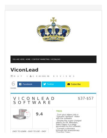 ViconLead review in detail and massive bonuses included 