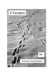 s'Tandem - Ausgabe Nr. 84 - Schule-Eschenbach