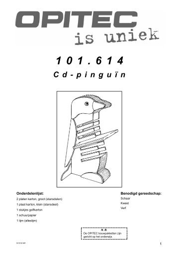 C d - p i n g u Ä« n - Opitec.com