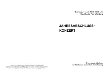 Jahresabschluss 2012 - 16-30 uhr - StÃ¤dtische Musikschule ...