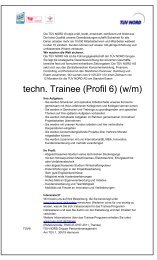 techn. Trainee (Profil 6) (w/m) - Audimax