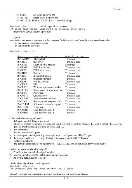 Working with the Unix OS