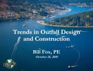 Trends in Outfall Design and Construction - pncwa